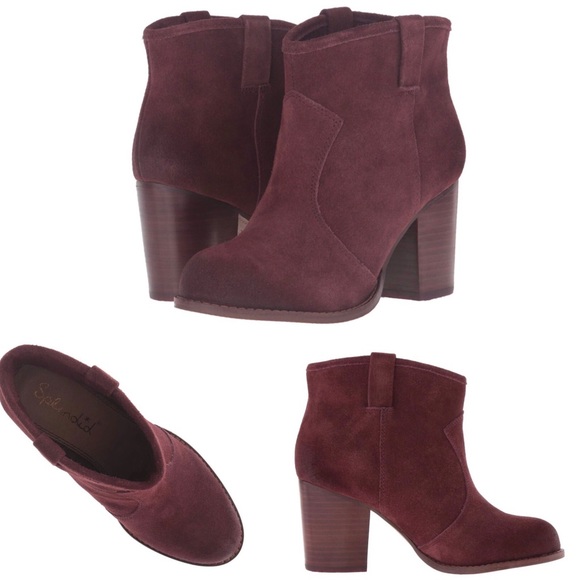 Splendid Shoes - Splendid | Burgundy Lakota Suede Ankle Bootie